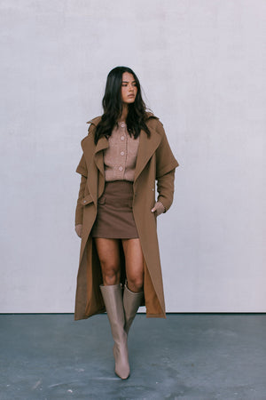 Sarah Trench Coat Tan Brown