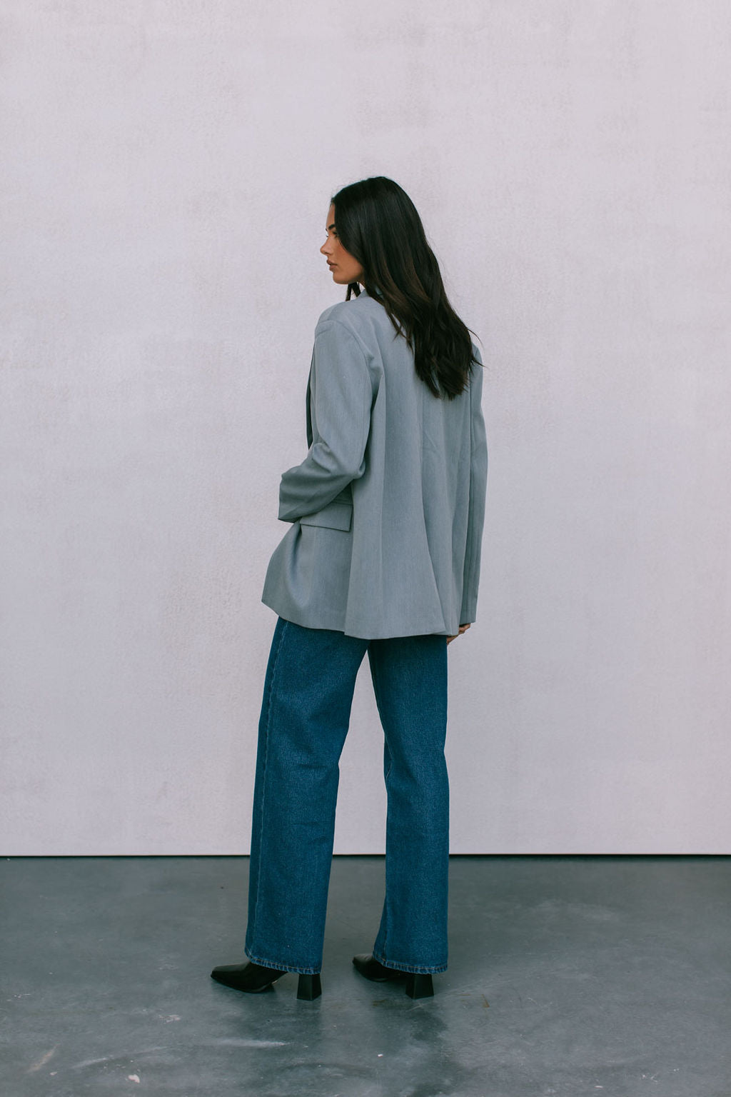 Ryder Boyfriend Blazer Grey