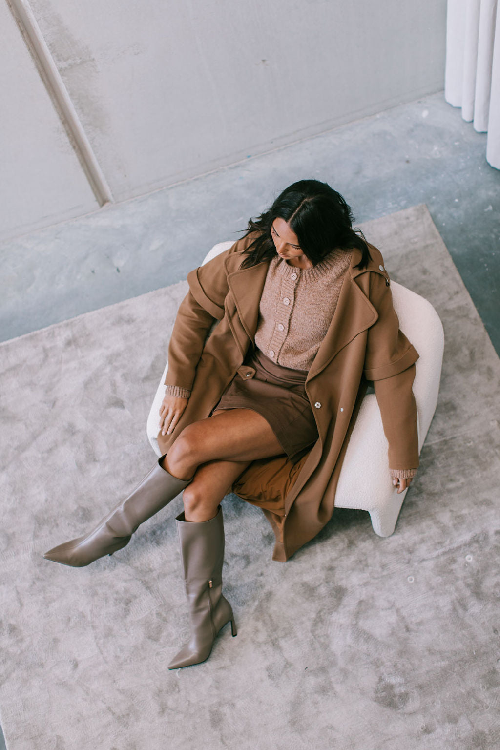 Sarah Trench Coat - Toffee Brown
