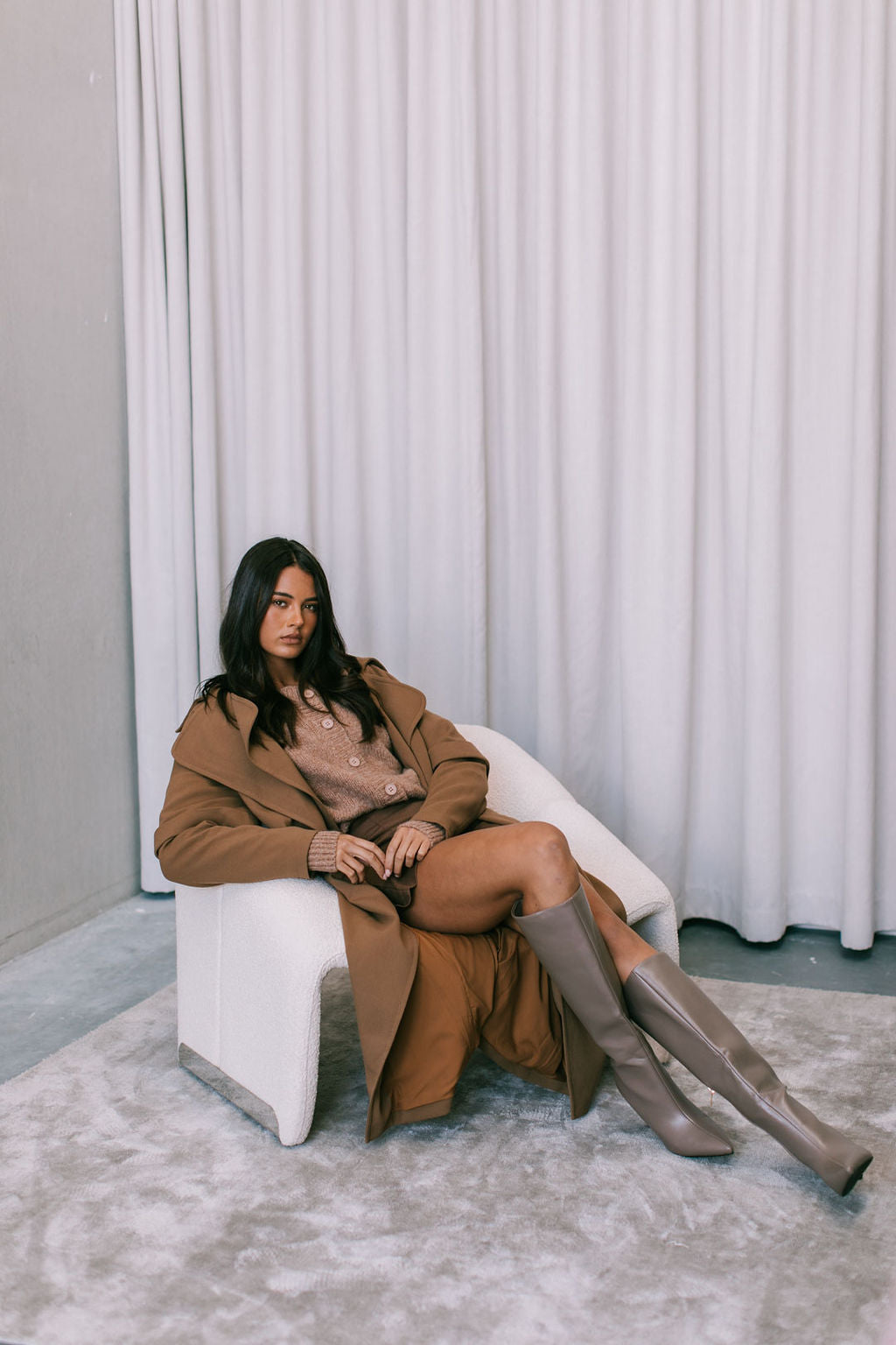 Sarah Trench Coat - Toffee Brown