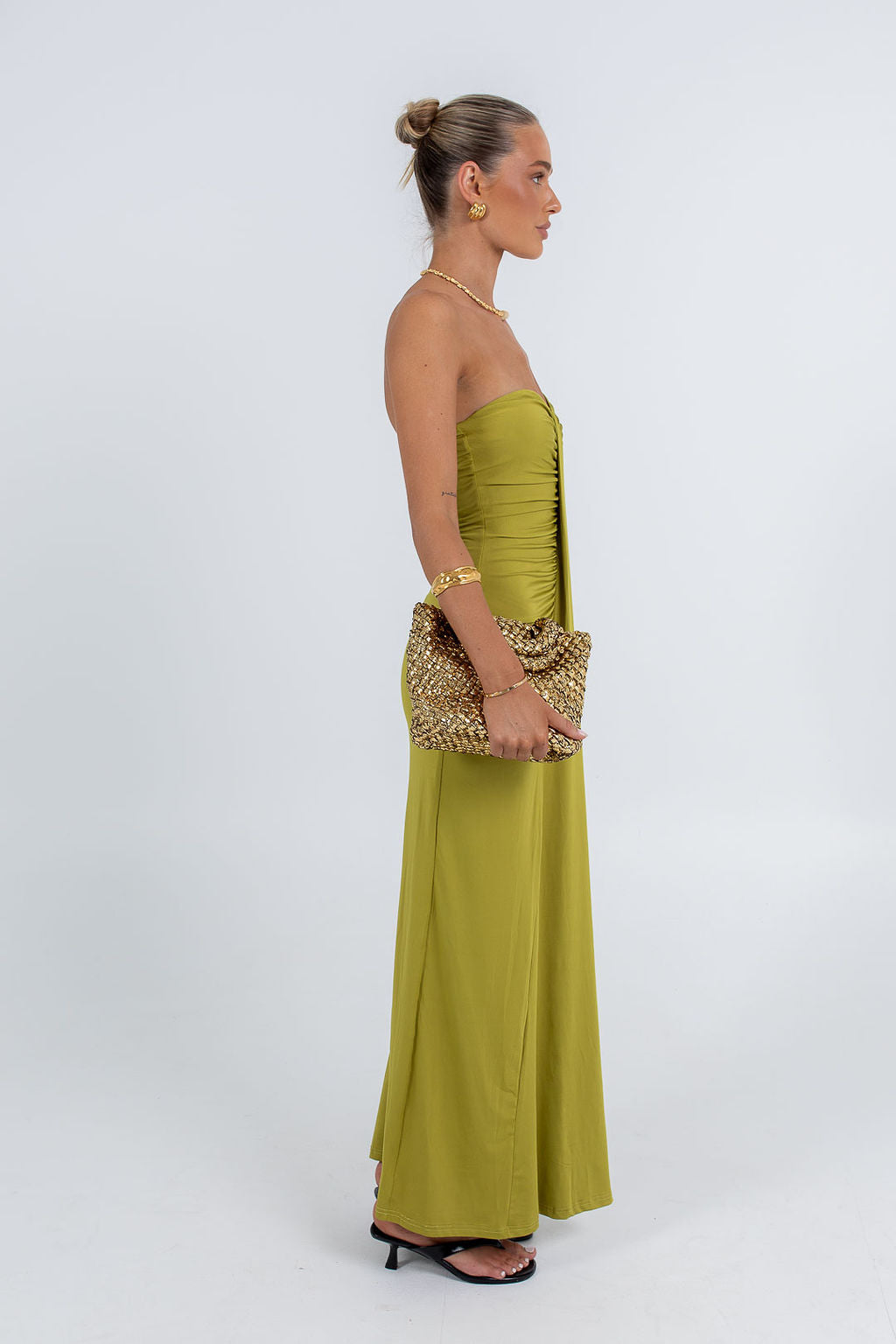 Nicole Maxi Dress Olive