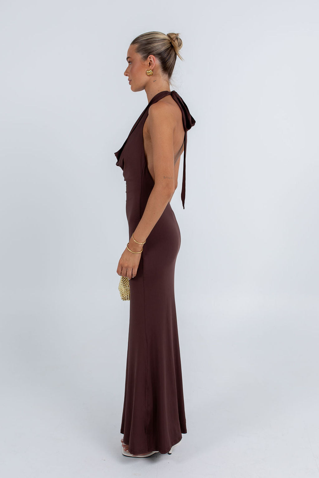 Alexia Maxi Dress Chocolate