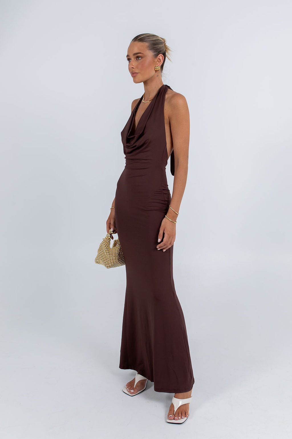 Alexia Maxi Dress Chocolate