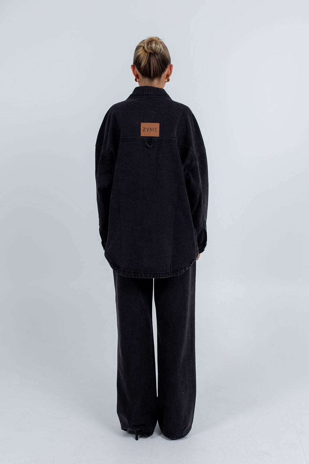 Ilou Denim Shirt Washed Black