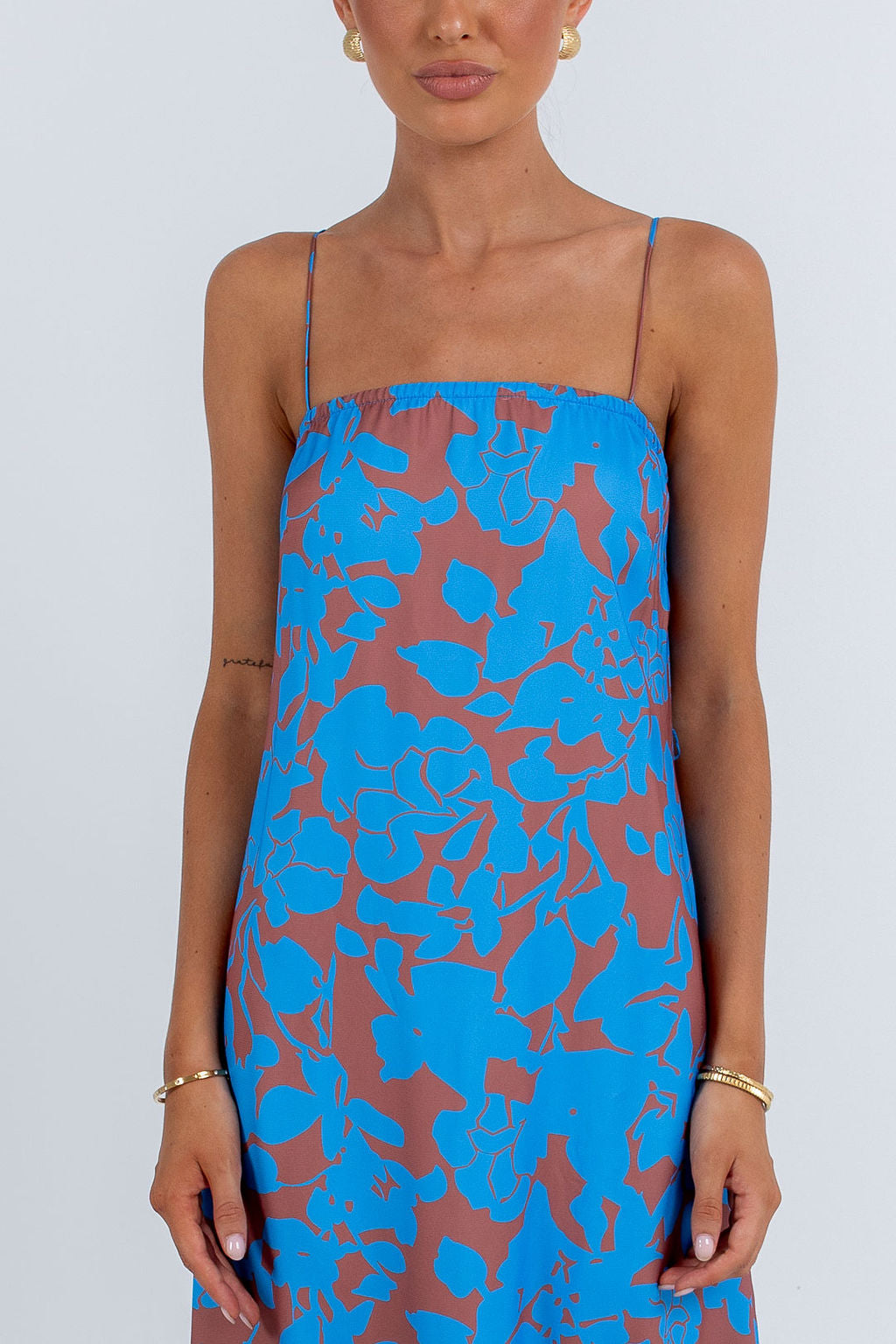 Claudia Maxi Dress Azurosa Print