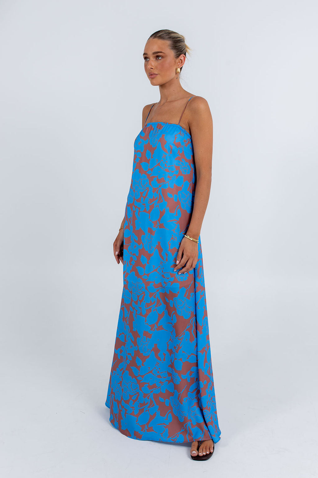 Claudia Maxi Dress Azurosa Print