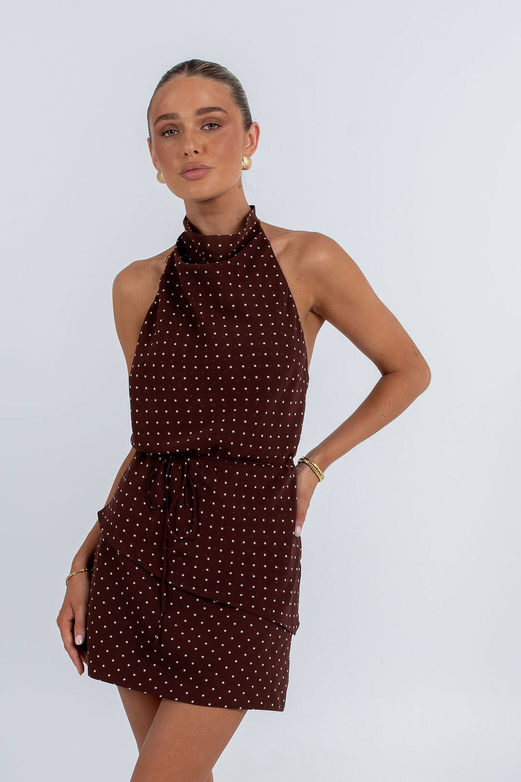 Alias Halter Top Polka Dot
