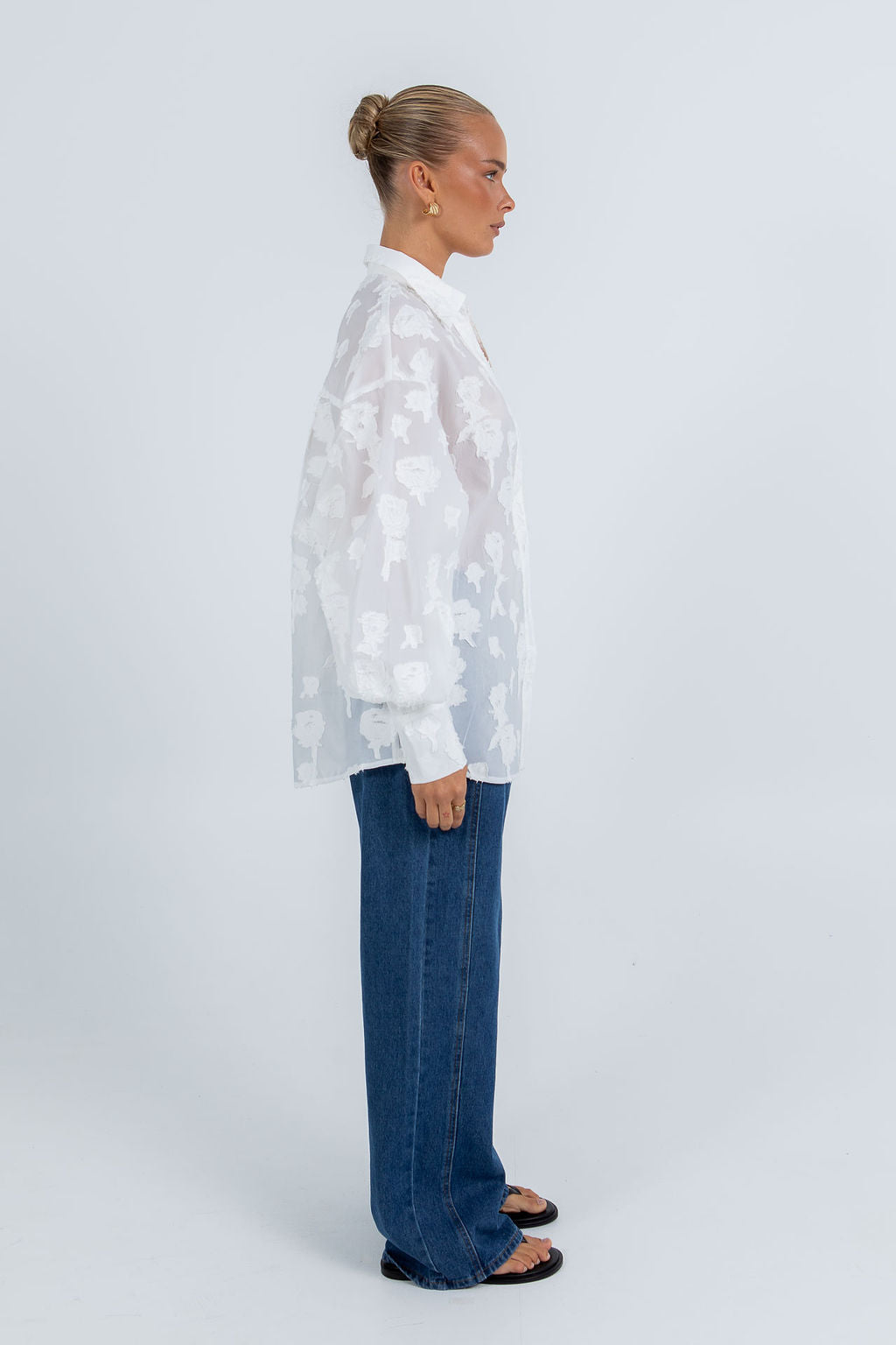 Blanche Shirt - White Lace
