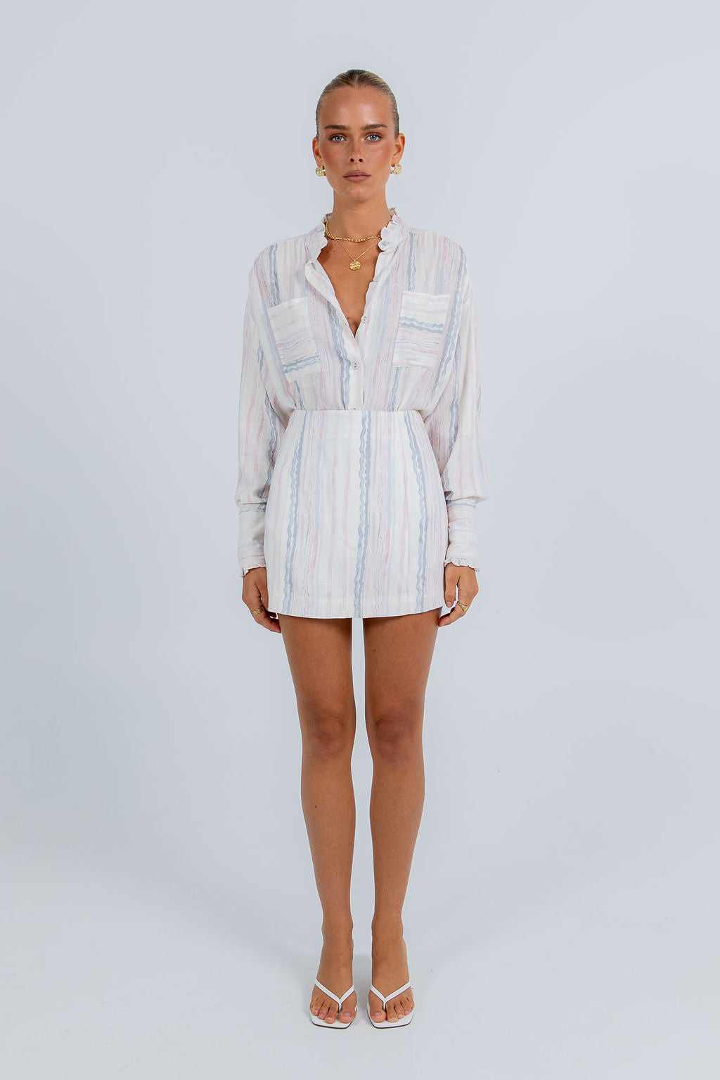 Aprire Mini Skirt Pastel Stripe