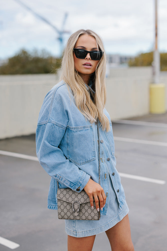 Maeve Skirt - Light Blue Denim