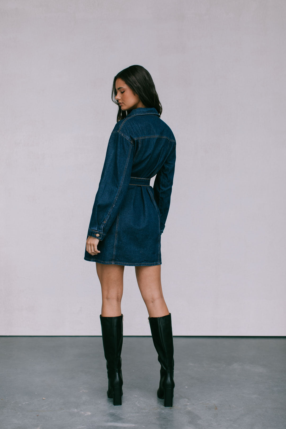 Promise Mini Dress - Indigo Denim