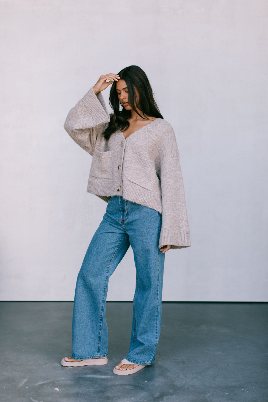 Demi Cardigan - Mushroom