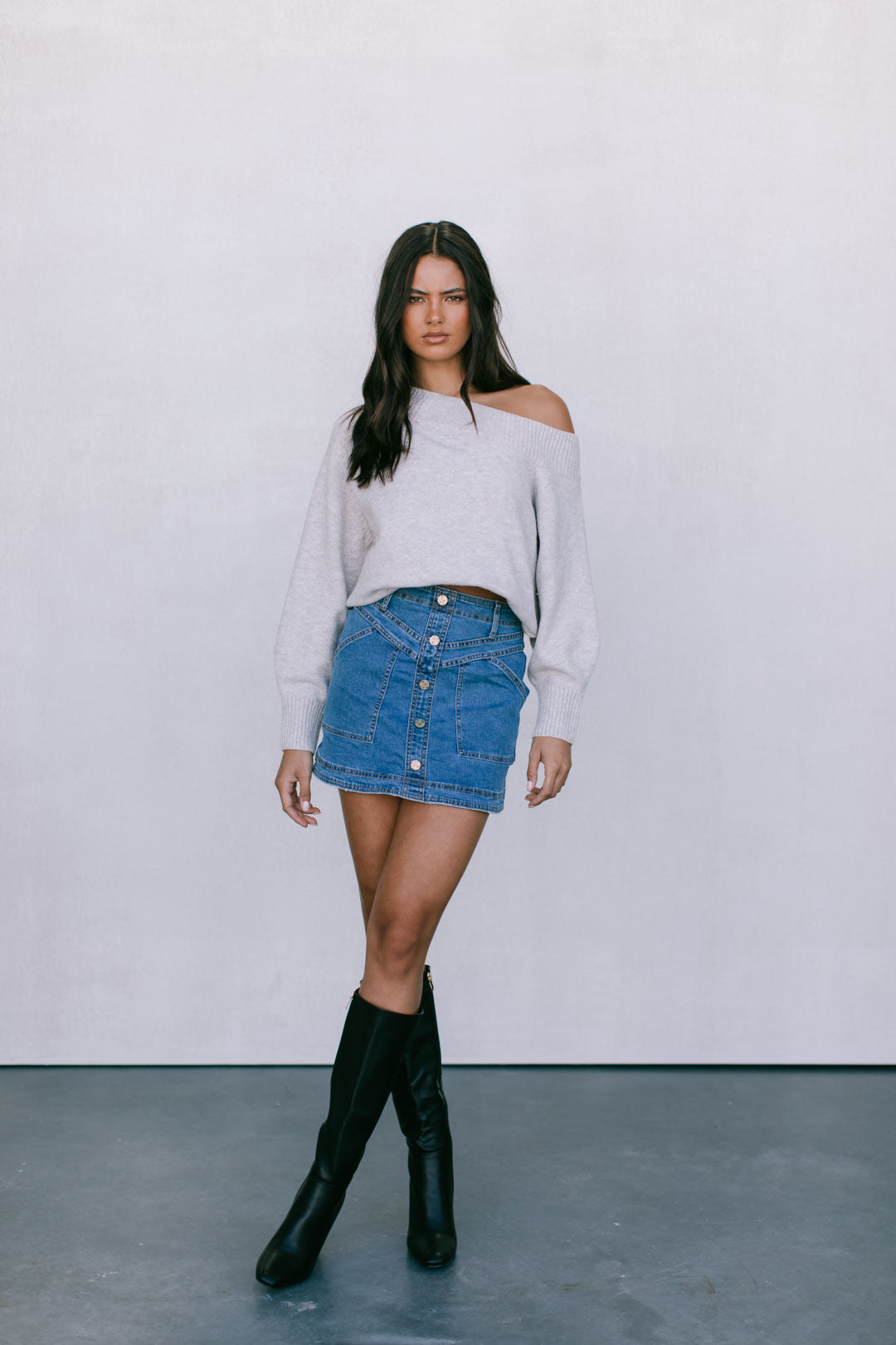 Omerson Knit Jumper - Oatmeal Marle