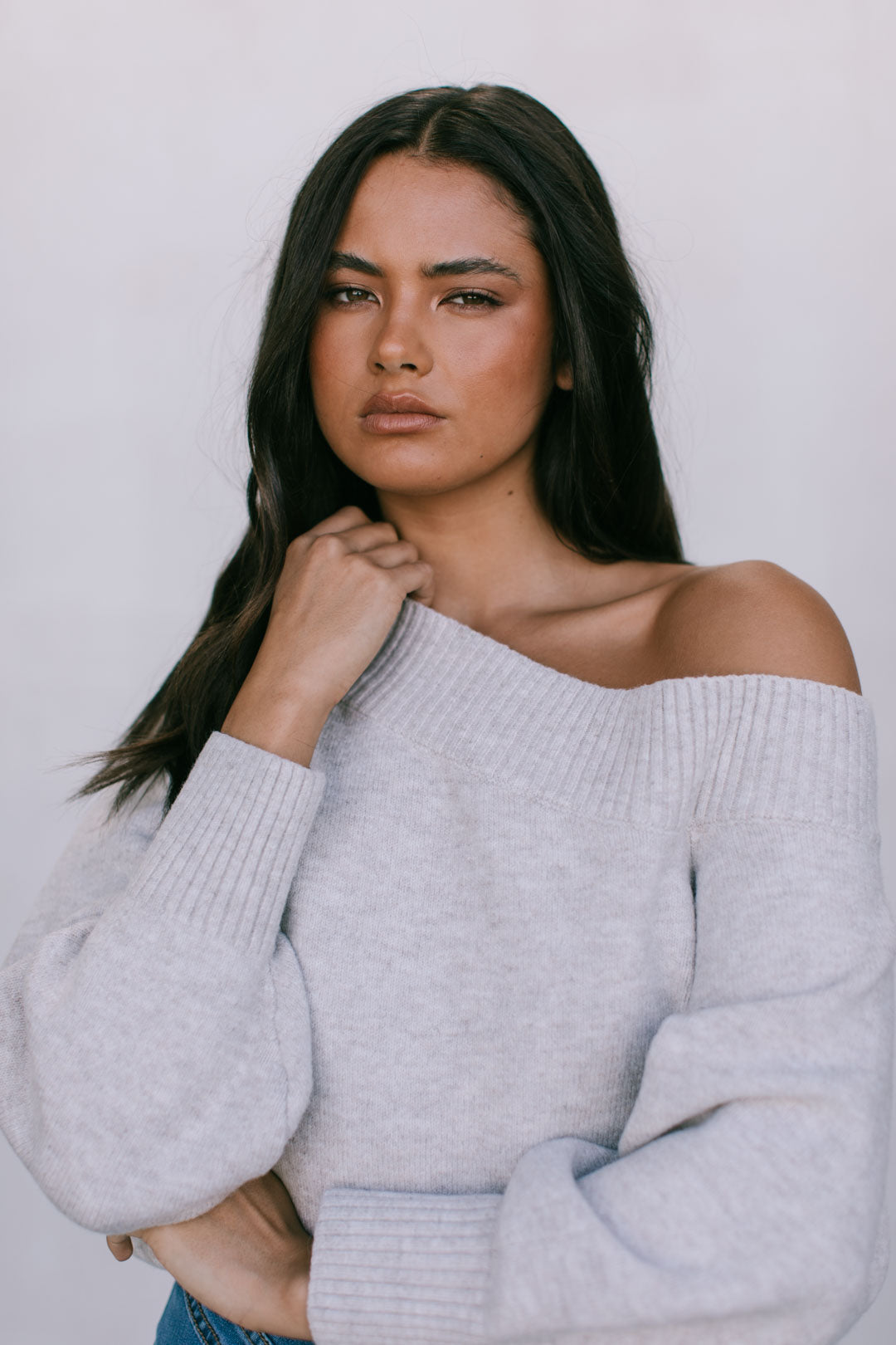 Omerson Knit Jumper - Oatmeal Marle