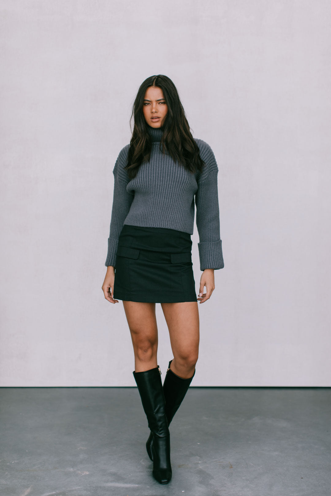 Basilio Mini Skirt - Black