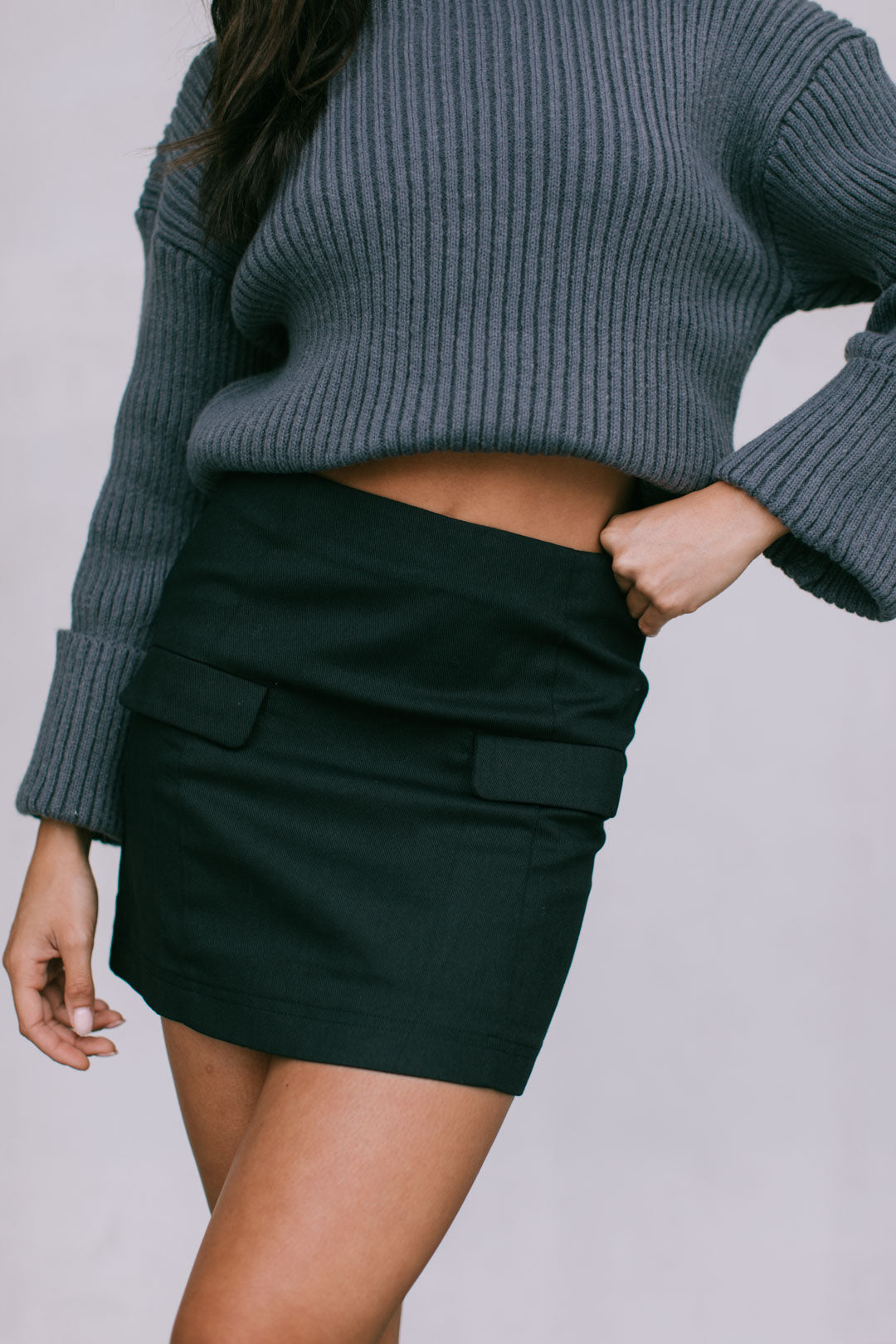 Basilio Mini Skirt - Black