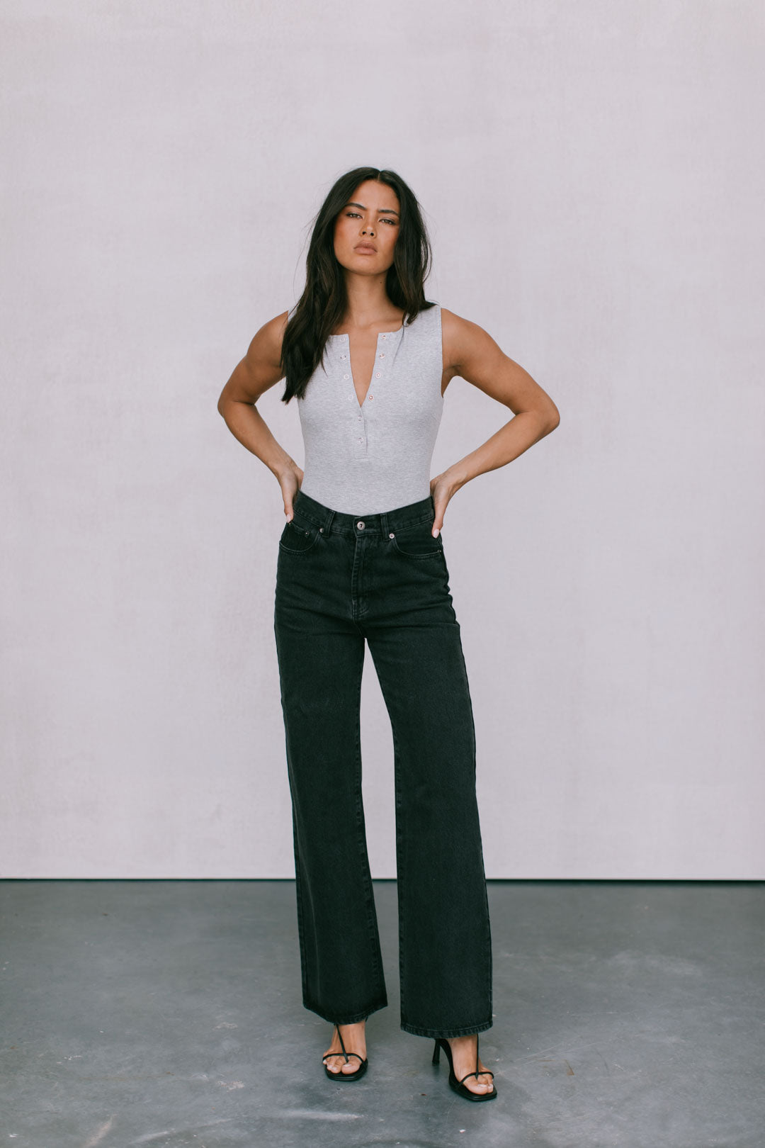 Rachel Jeans Black Washed Denim