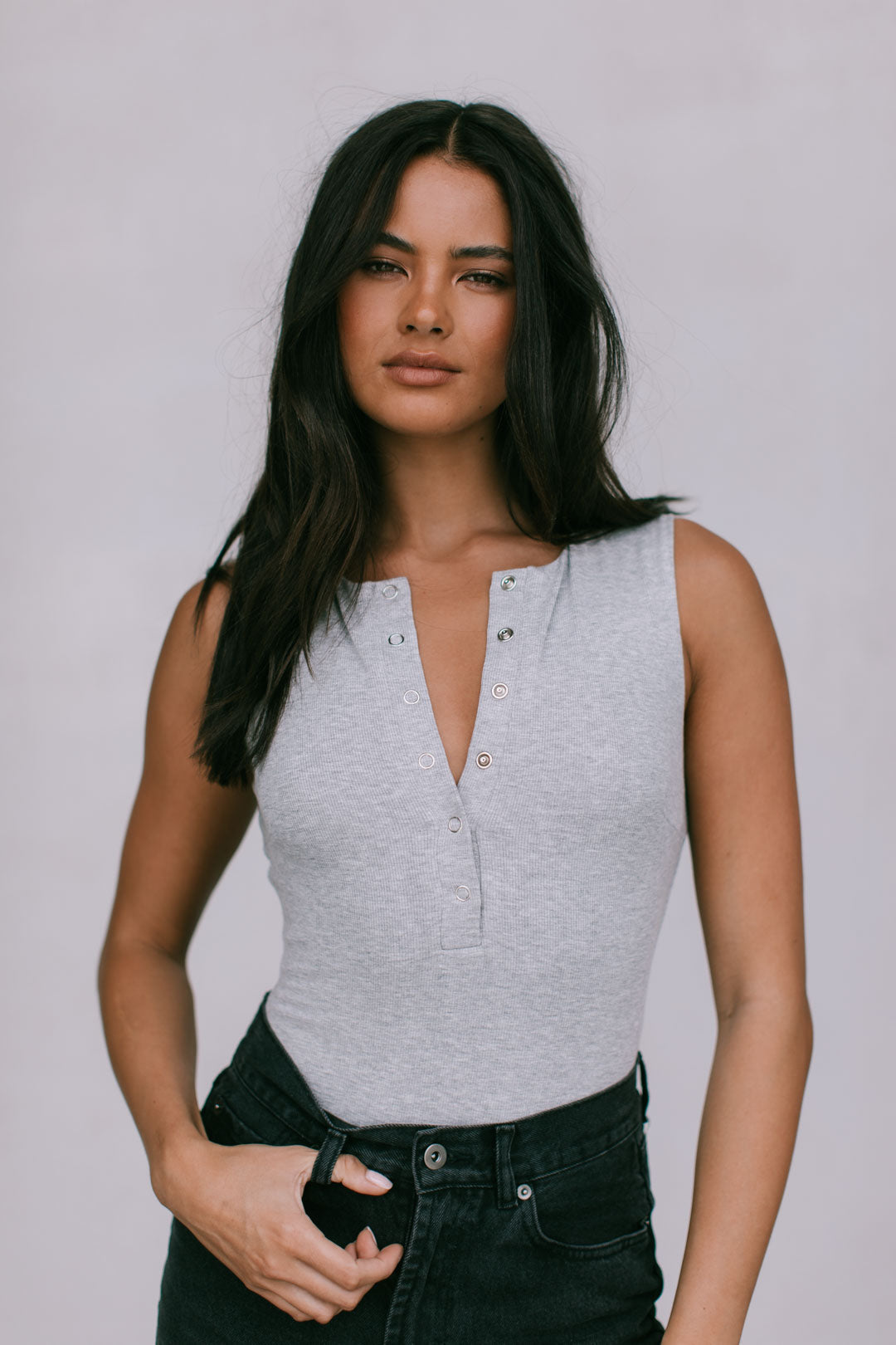 Urvi Bodysuit - Grey Marle