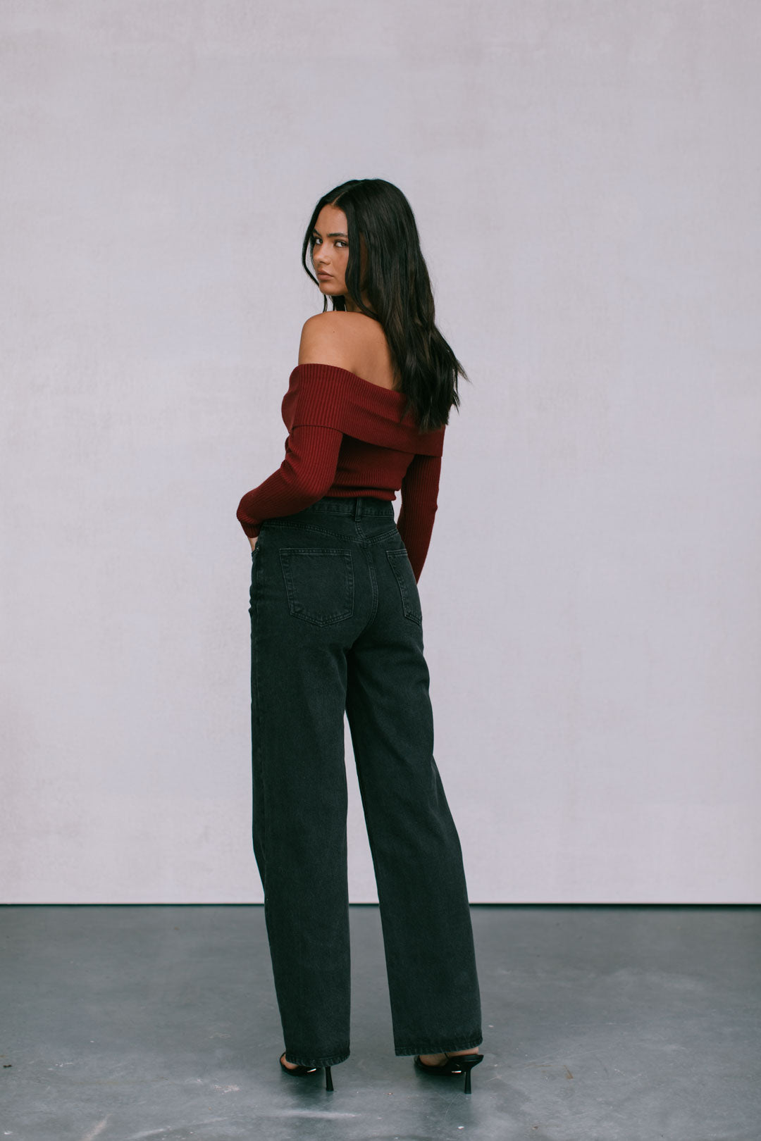 Rachel Jeans - Black Washed Denim