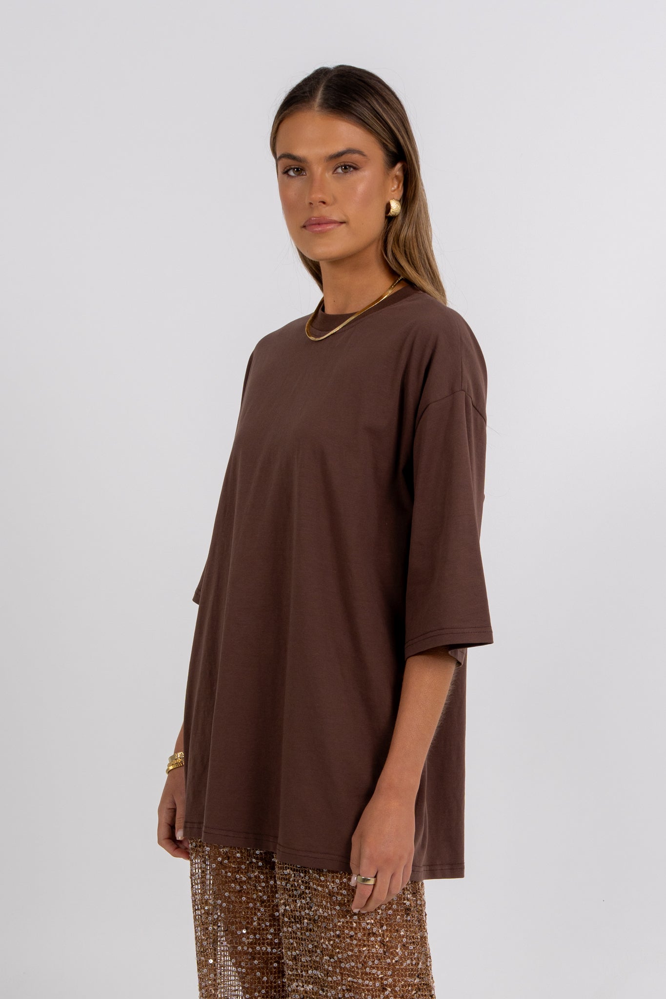 Juno Sequin Pant Mocha