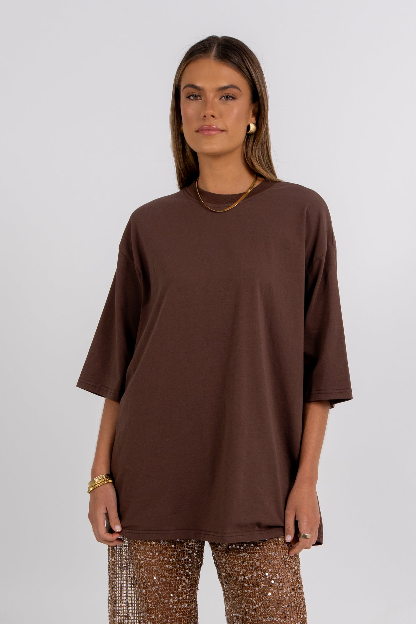Juno Sequin Pant Mocha