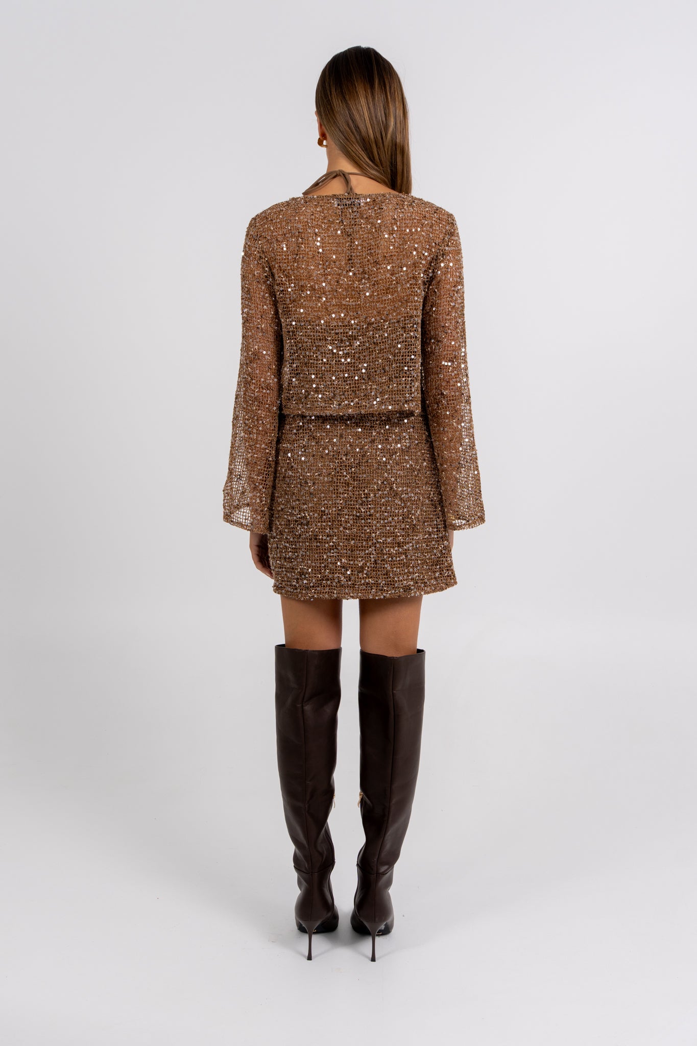 Gitty Sequin Set Mocha