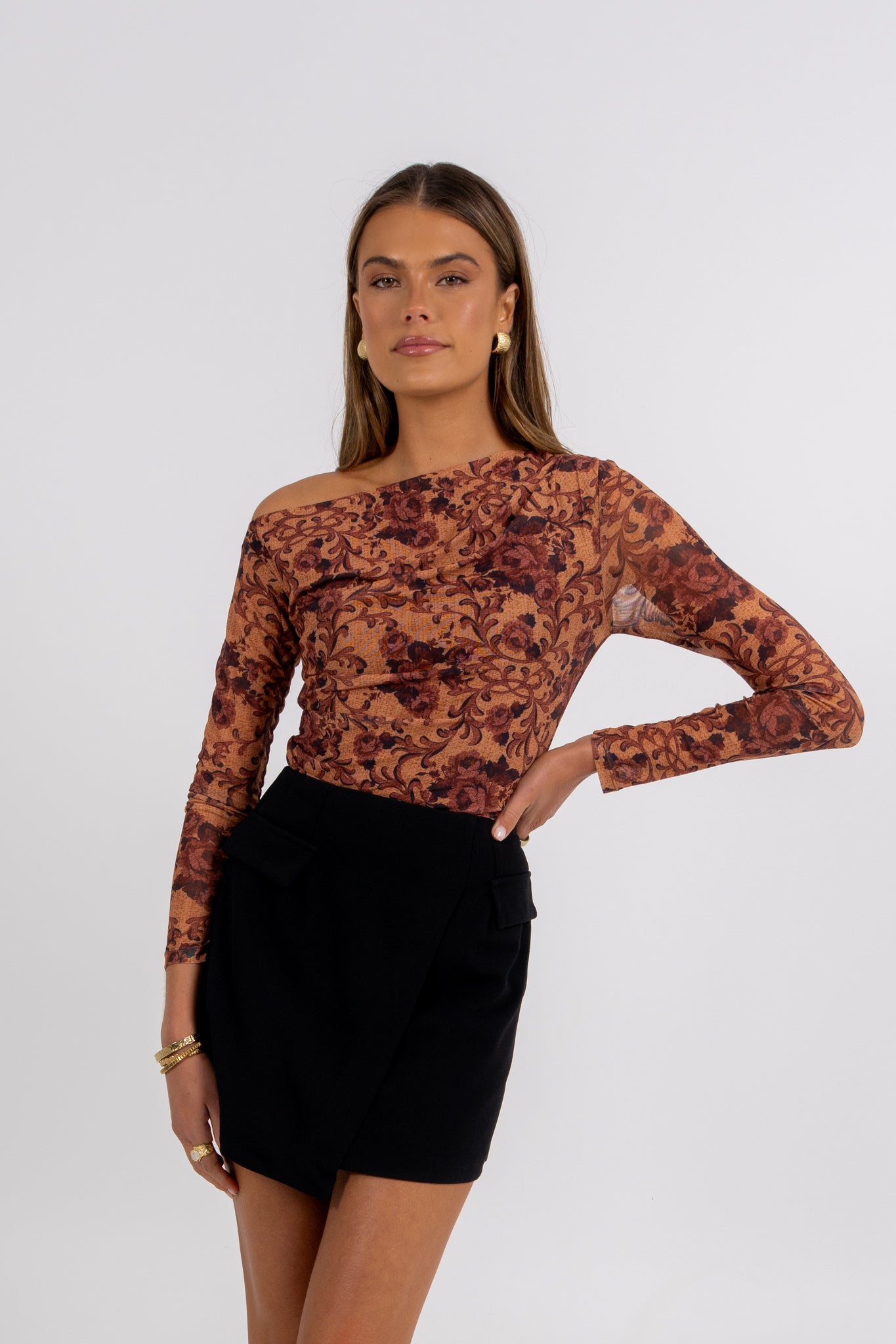 Sioban Top Heirloom Print