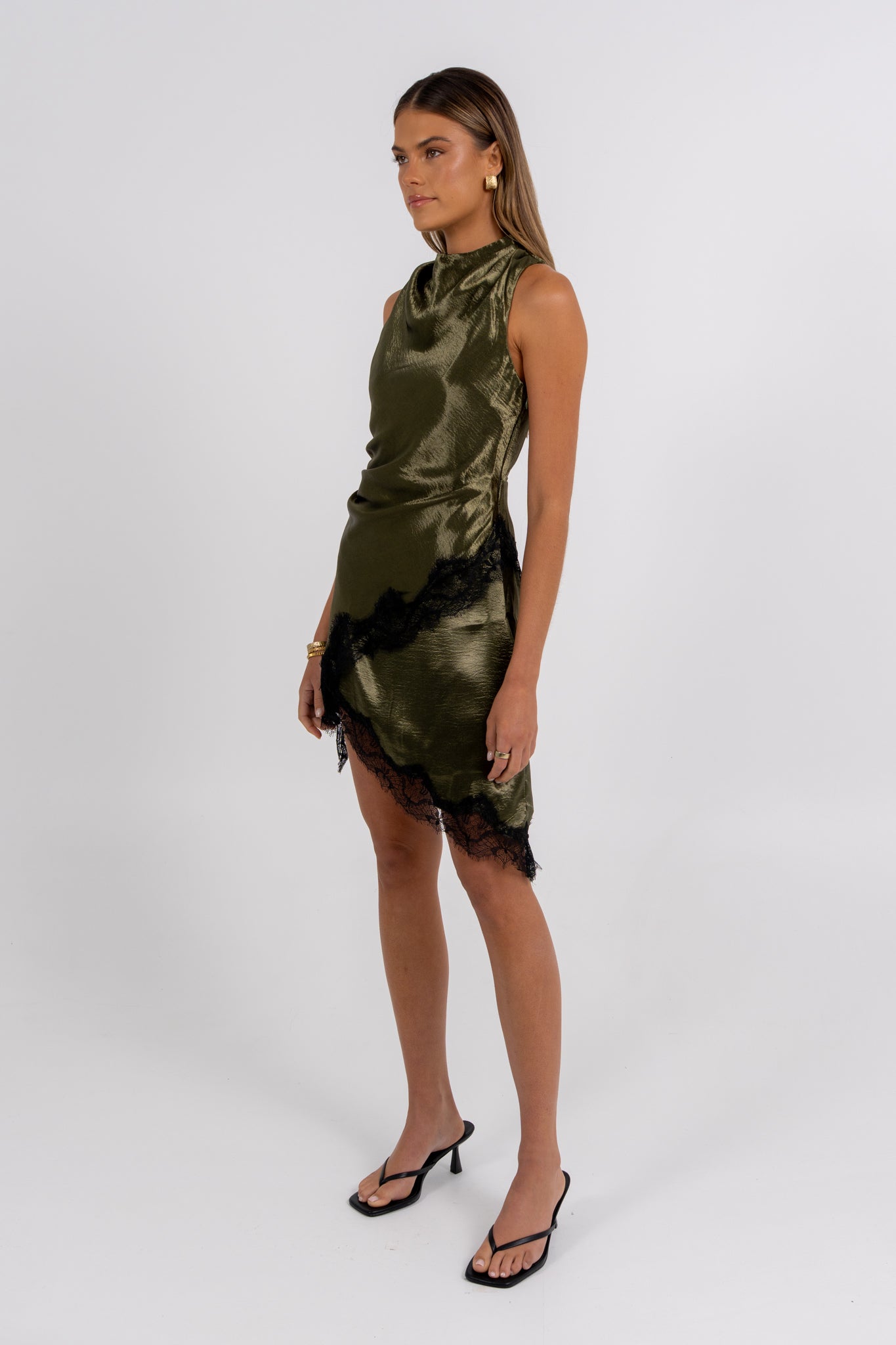 Goldie Mini Dress Khaki