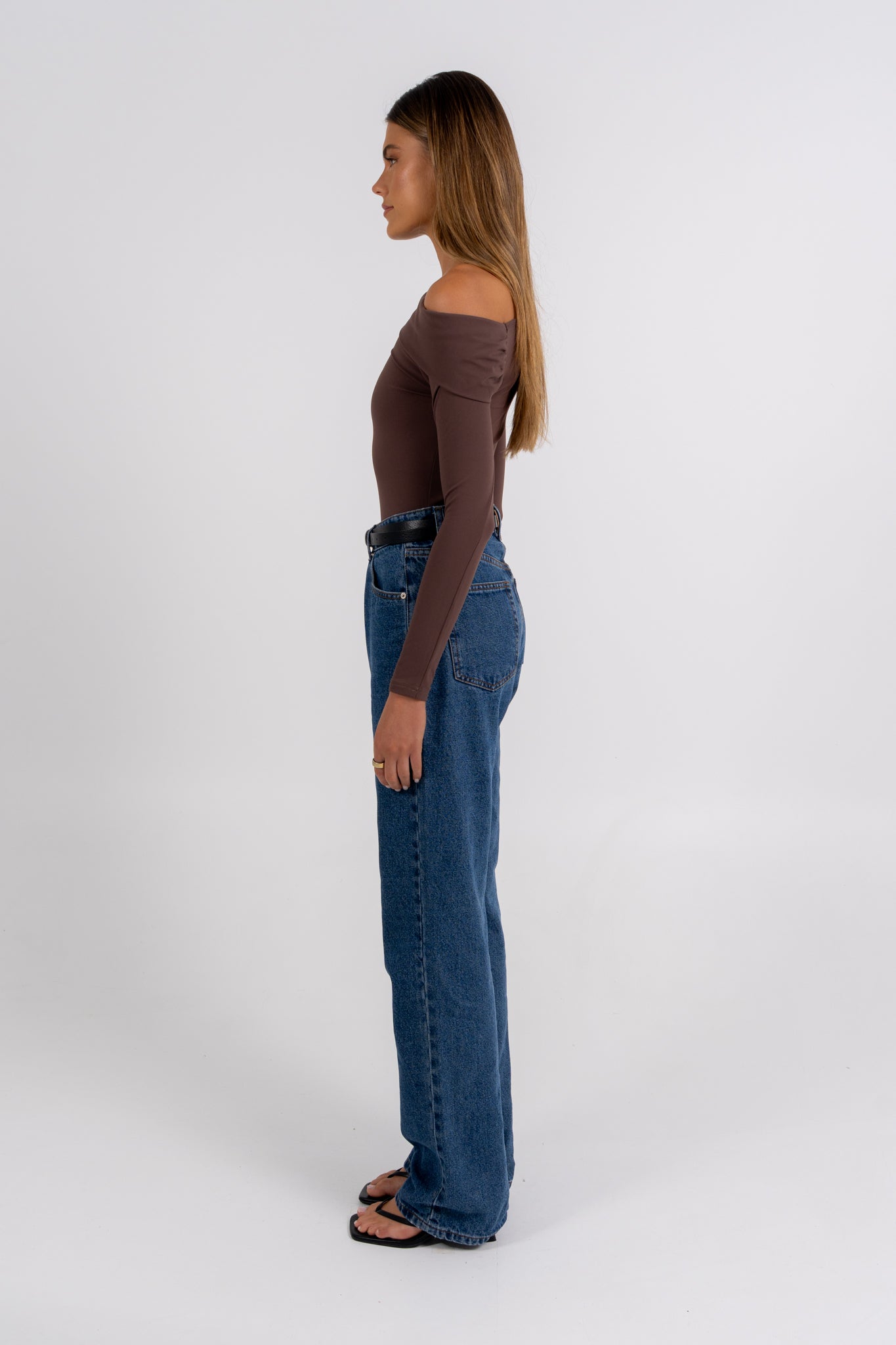 PRE ORDER Juliette Long Sleeve Bodysuit Chocolate