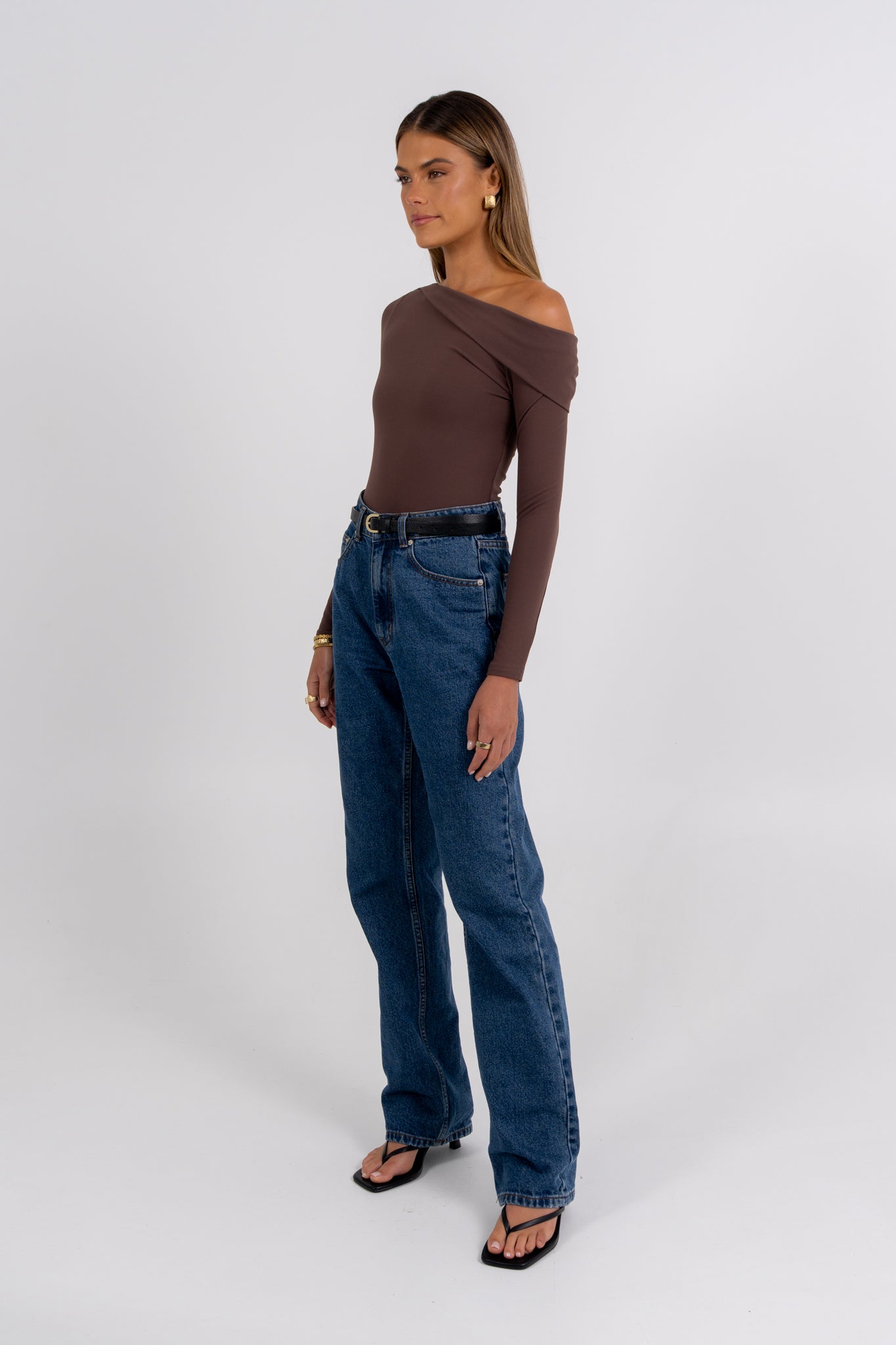 PRE ORDER Juliette Long Sleeve Bodysuit Chocolate
