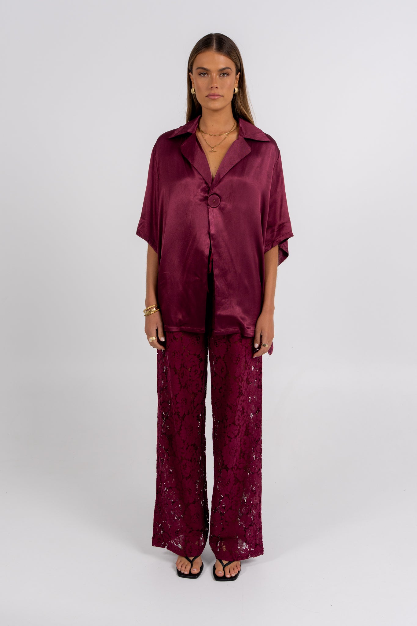 Francesca Shirt Burgundy