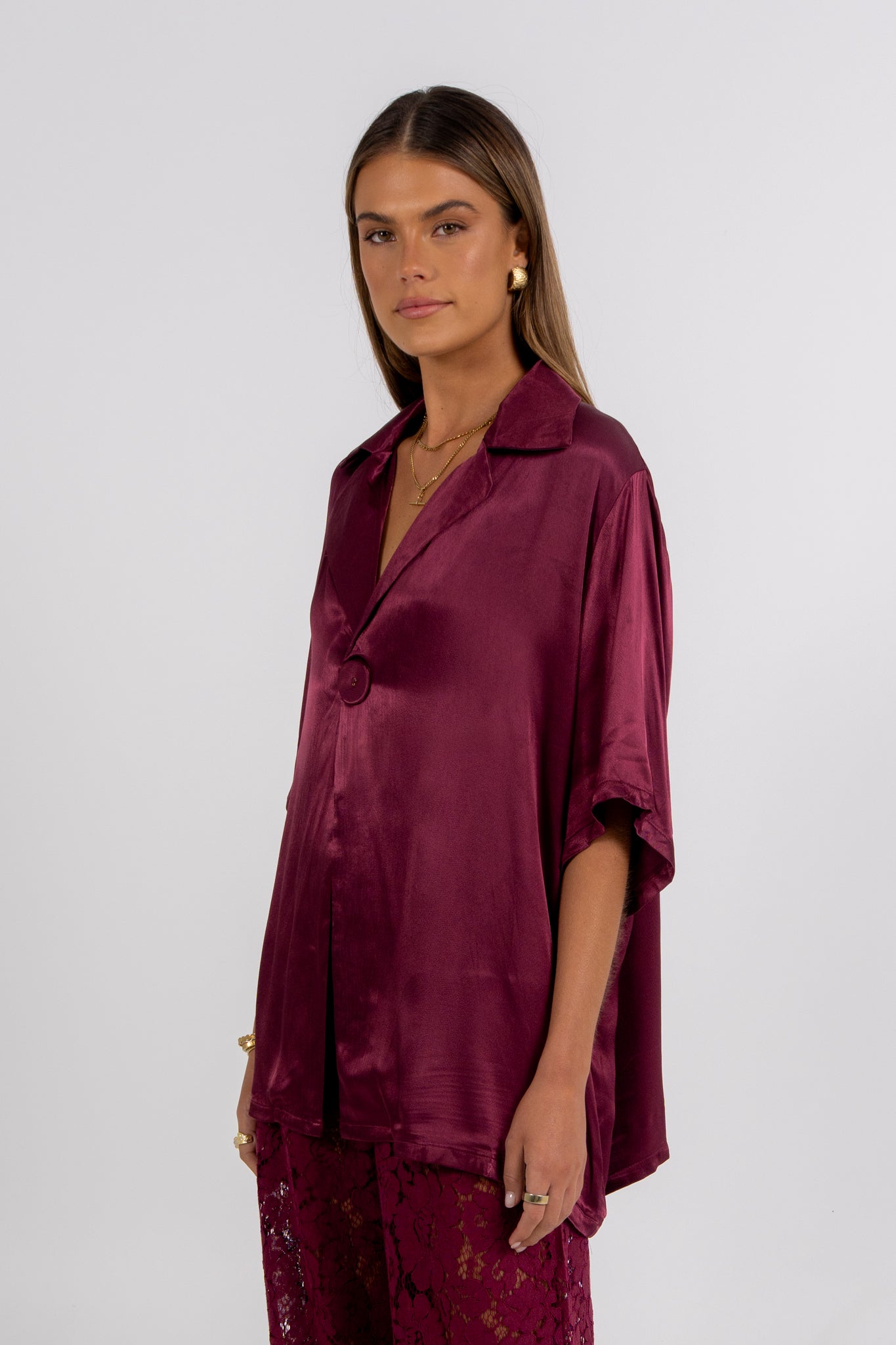 Francesca Shirt Burgundy