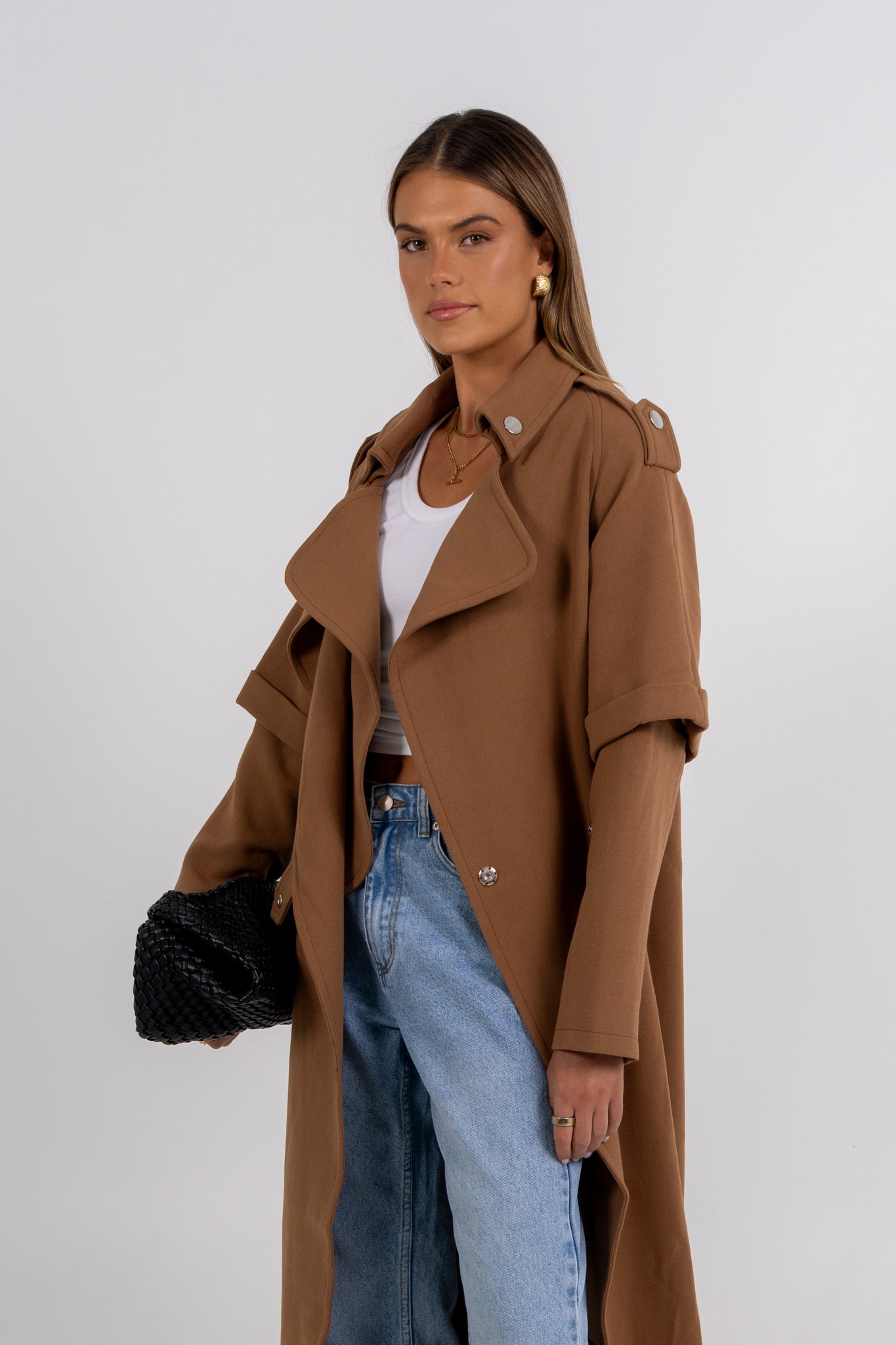 Sarah Trench Coat Tan Brown
