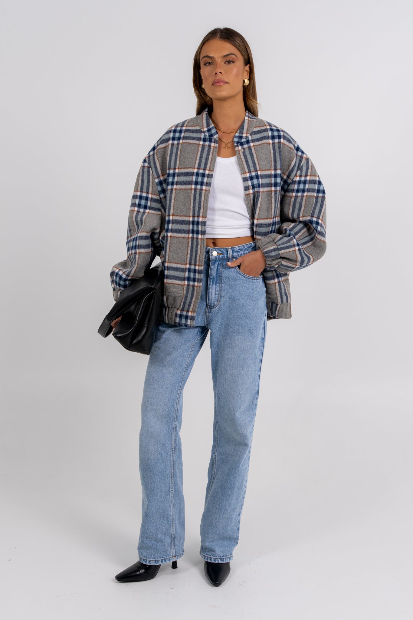 PRE ORDER Tully Bomber Jacket Tartan