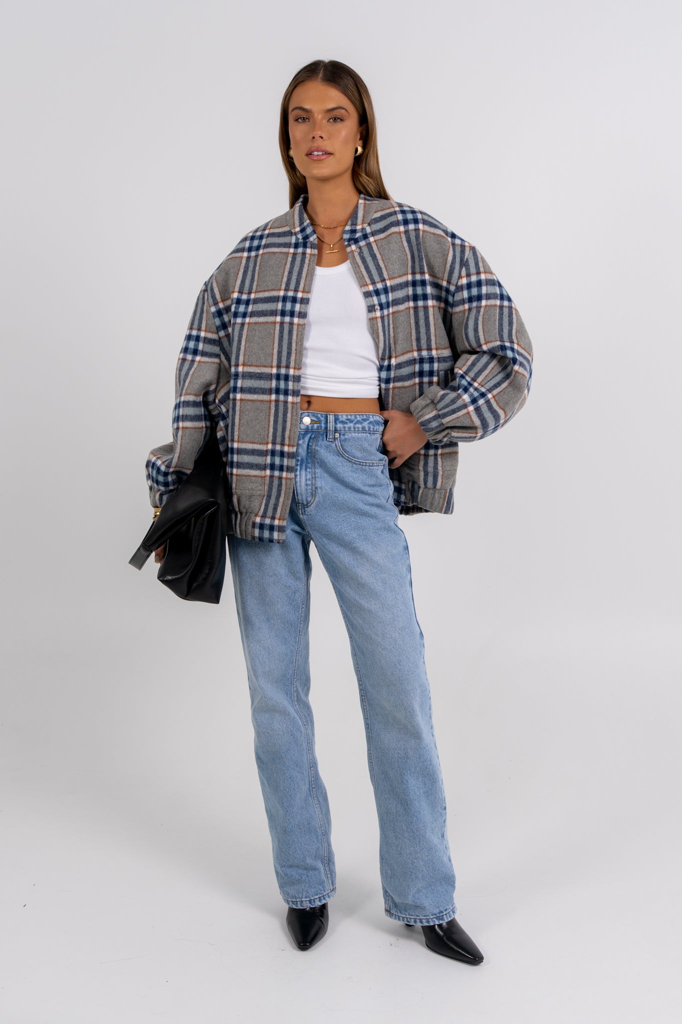 PRE ORDER Tully Bomber Jacket Tartan