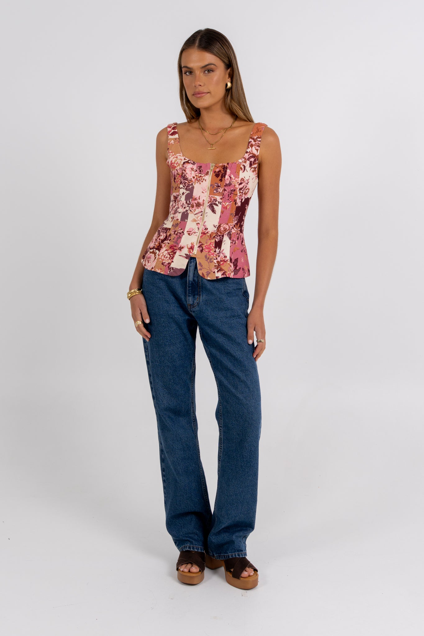 Finora Top Fleur Print