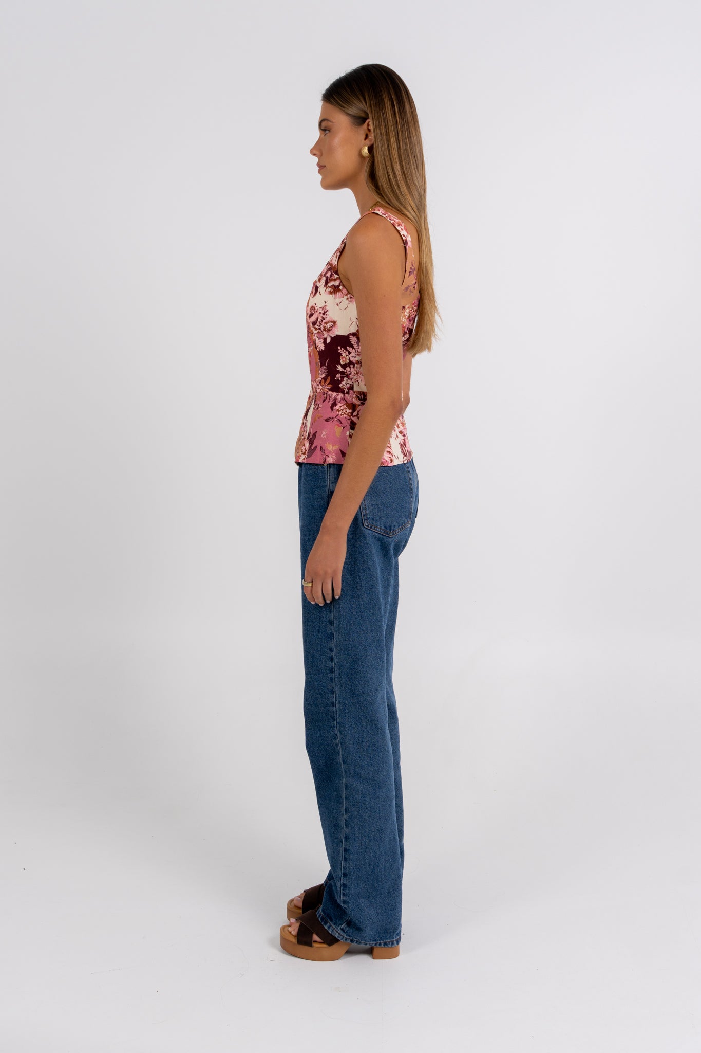 Finora Top Fleur Print