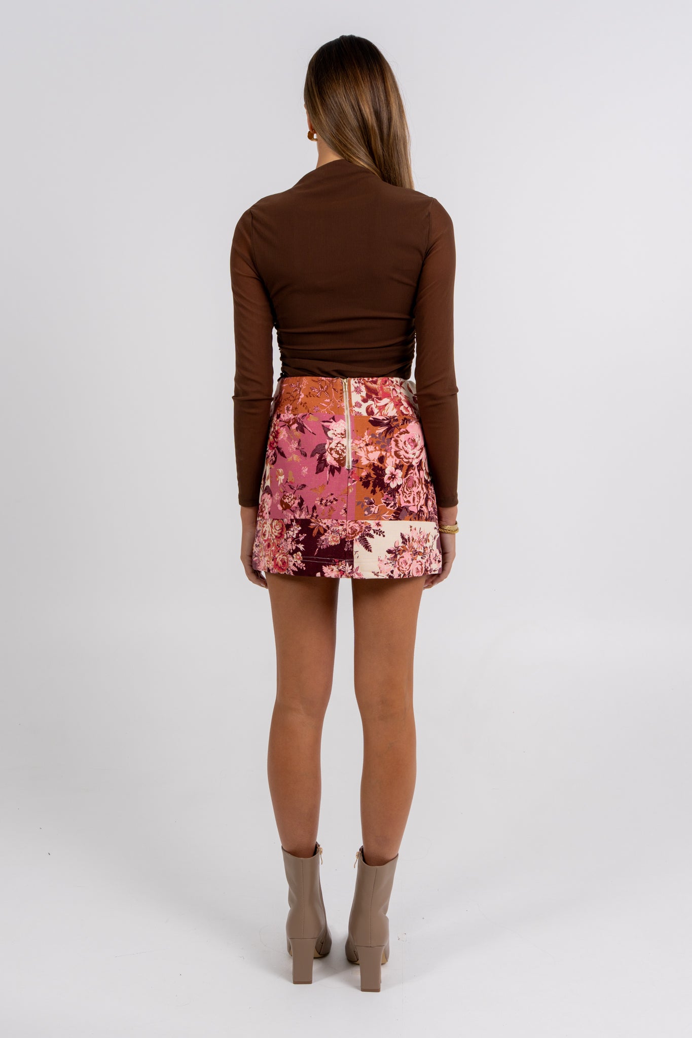 Zaira Mini Skirt Fleur Print