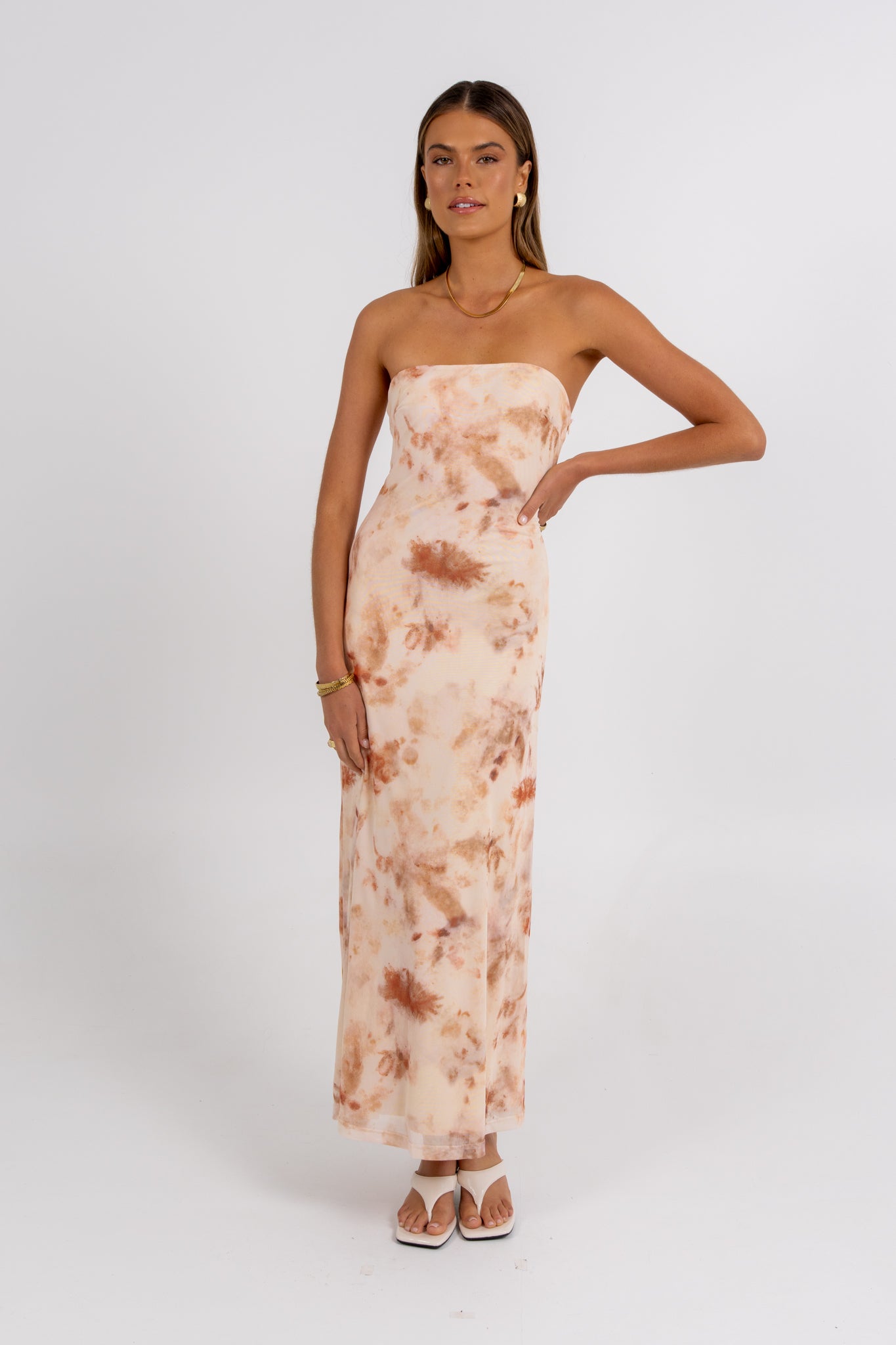 Wendi Dress Beige Haze