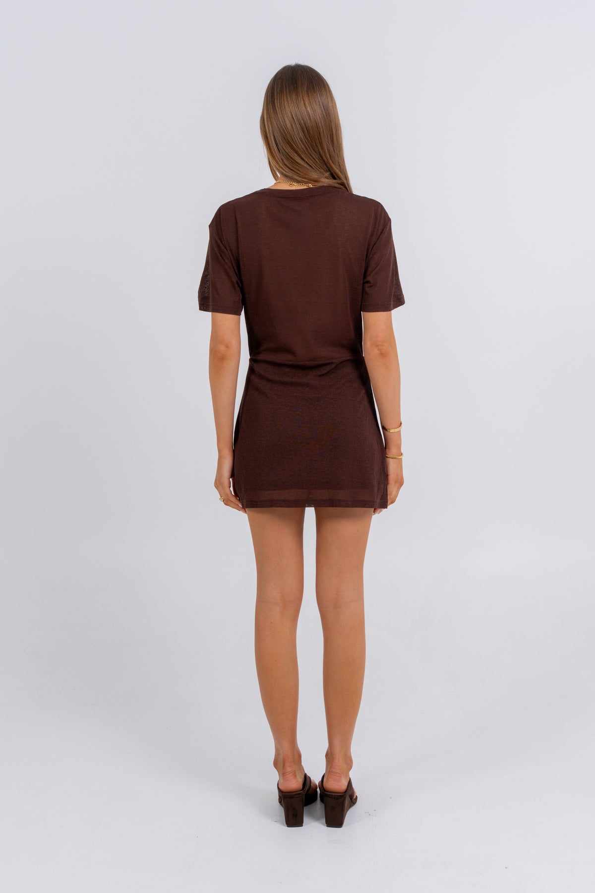 Otivia Mini Dress Chocolate