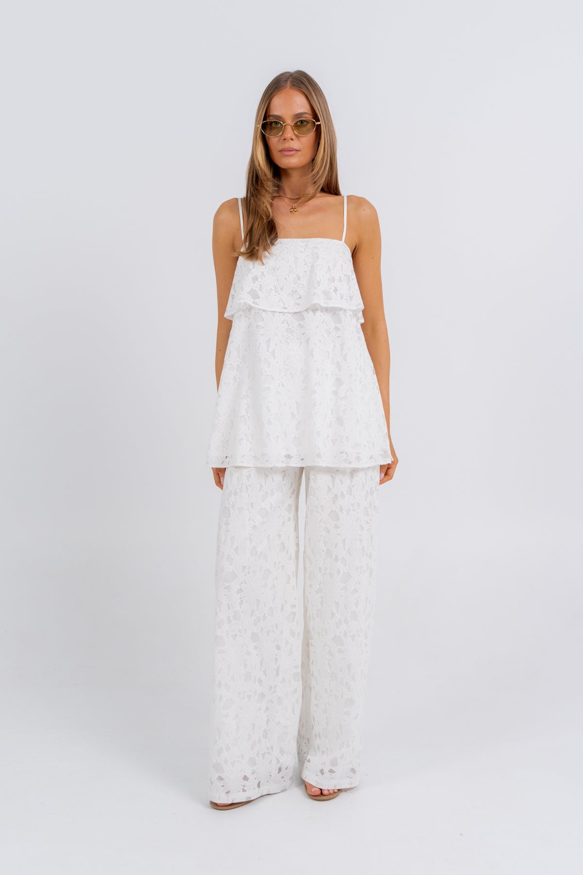 Beatrix Lace Set White