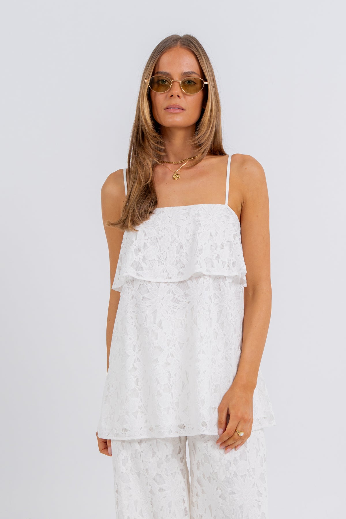 Beatrix Lace Set White