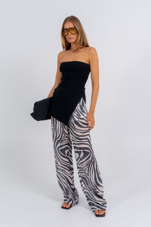 Elcie Pant Zebra Print