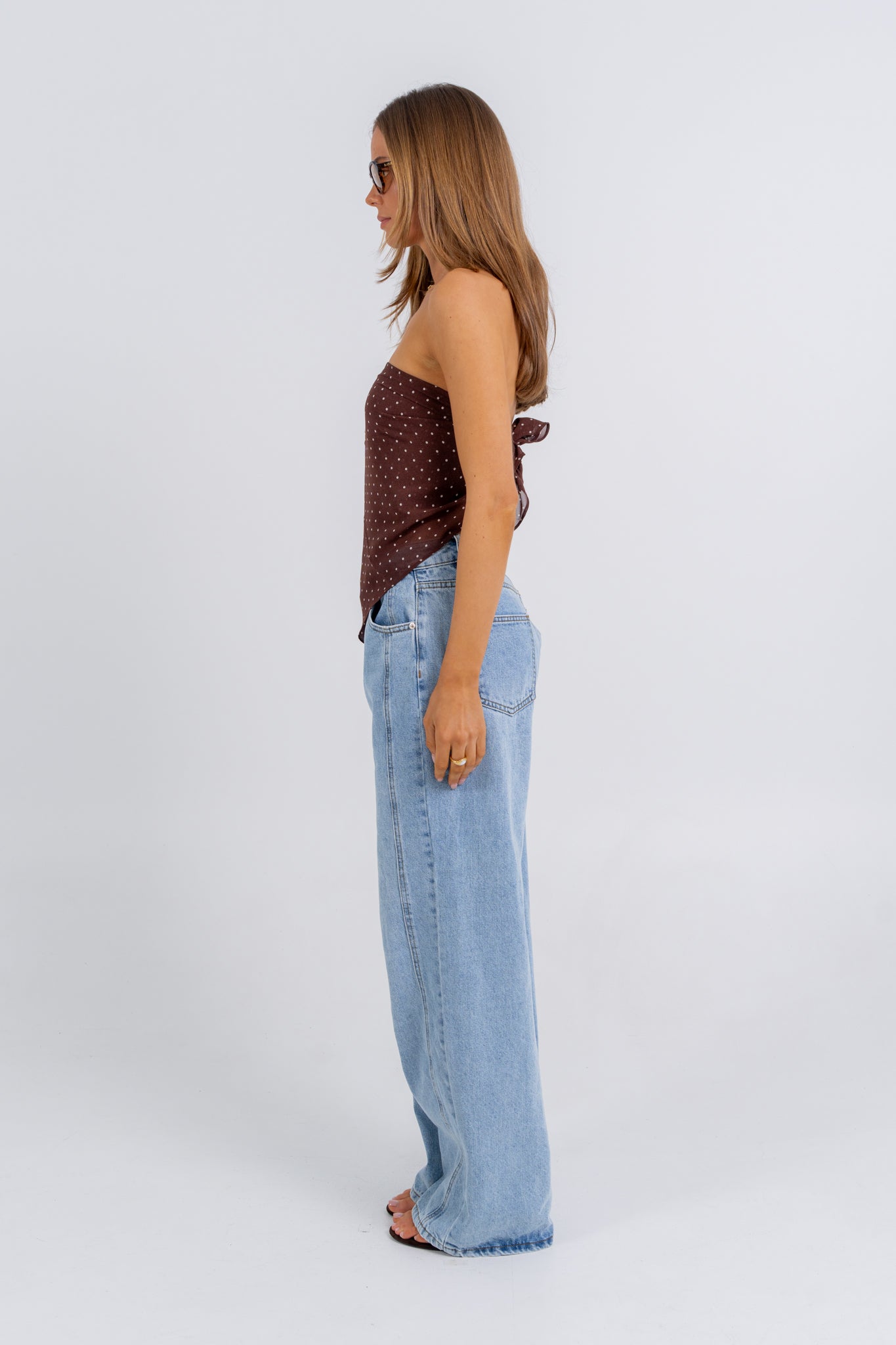 Mimi Scarf Top Polka Dot