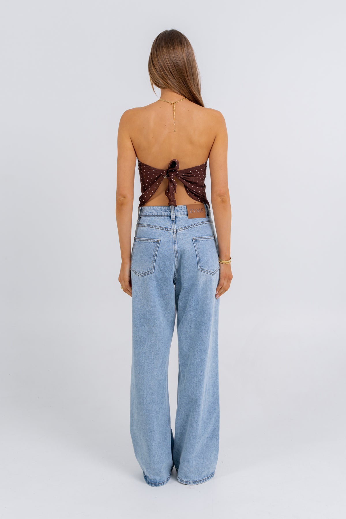 Mimi Scarf Top Polka Dot