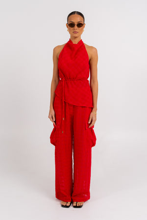 Brielle Pant Red