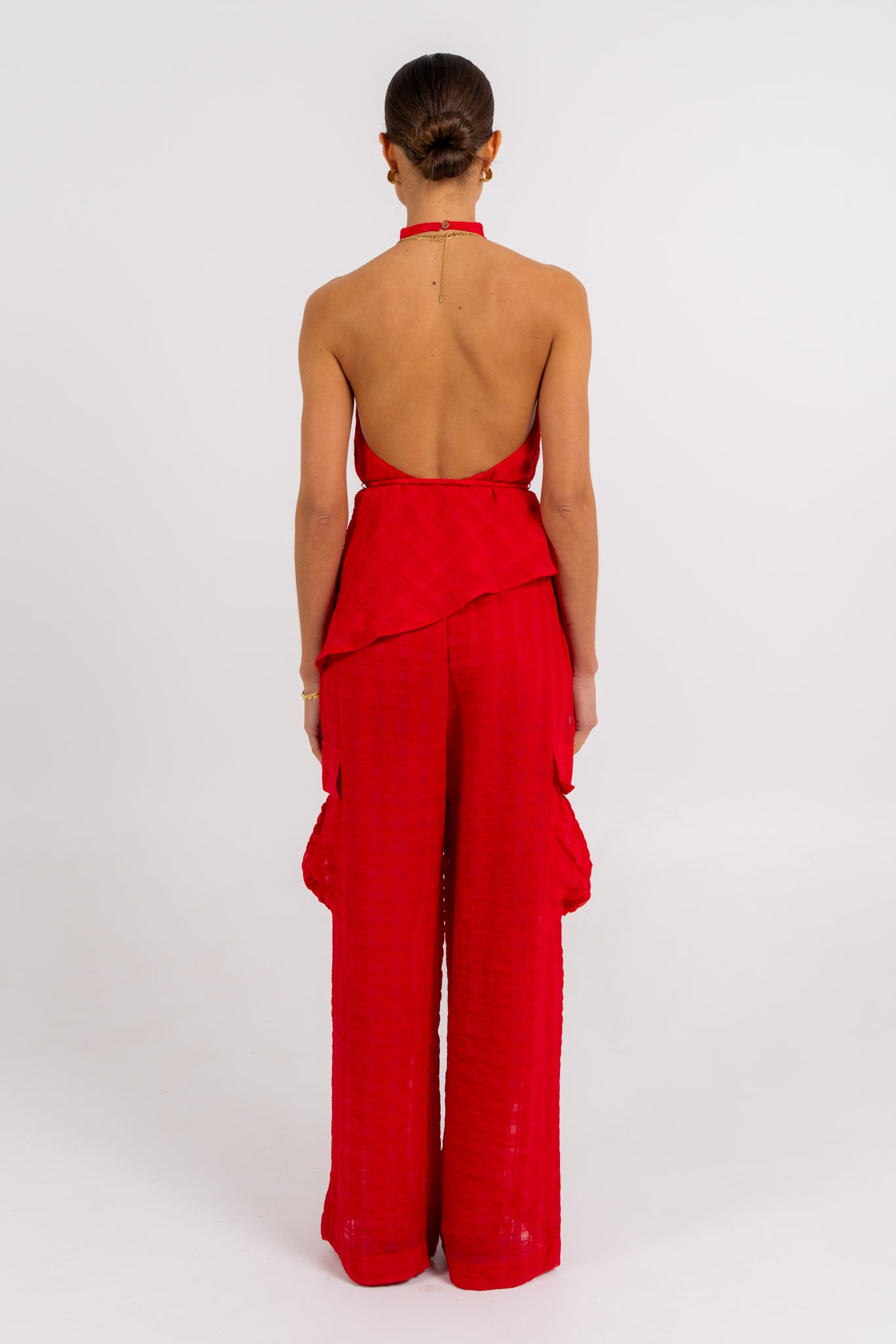 Uniah Halter Top Red