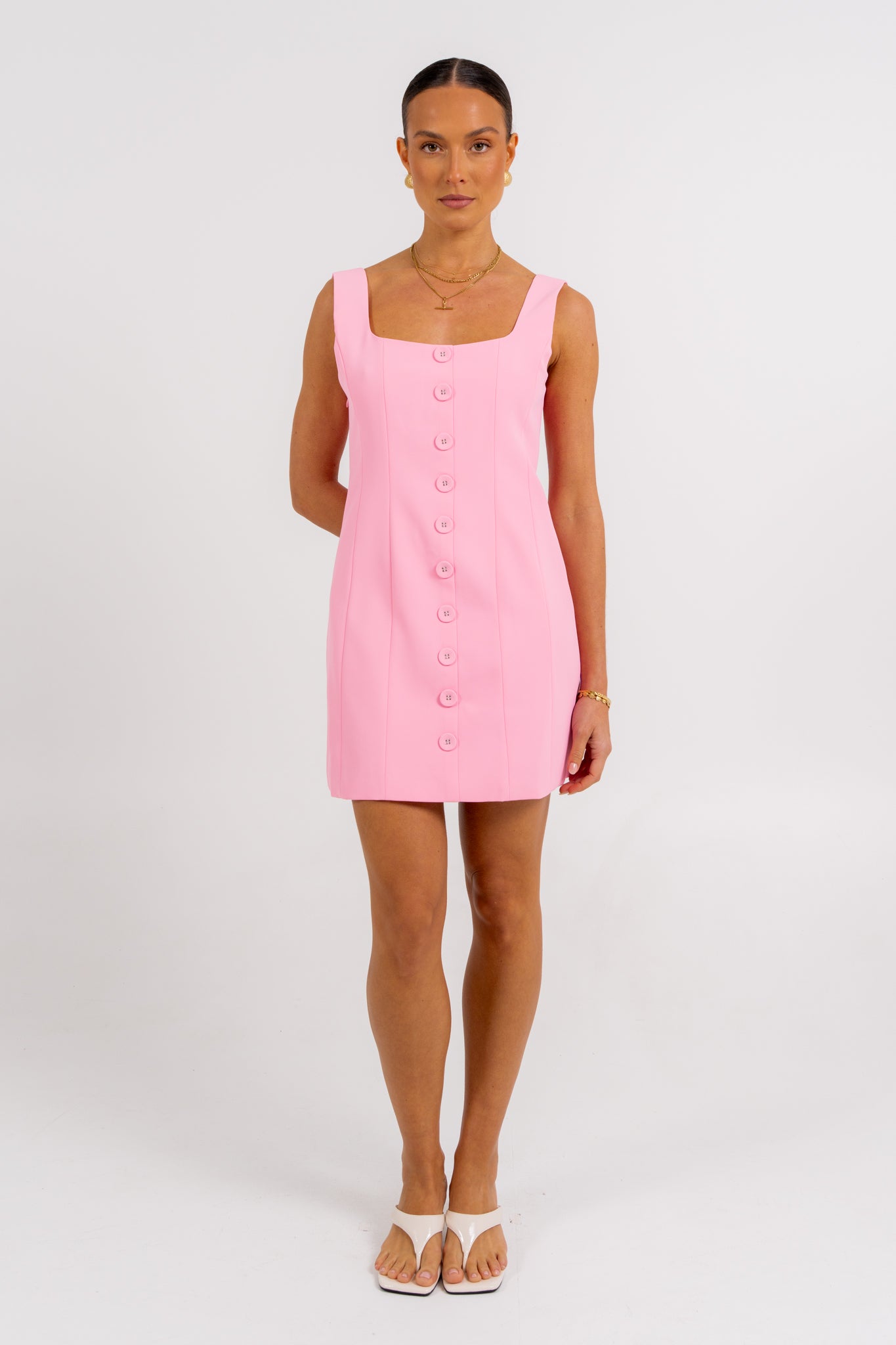 Livia Mini Dress Candy Pink