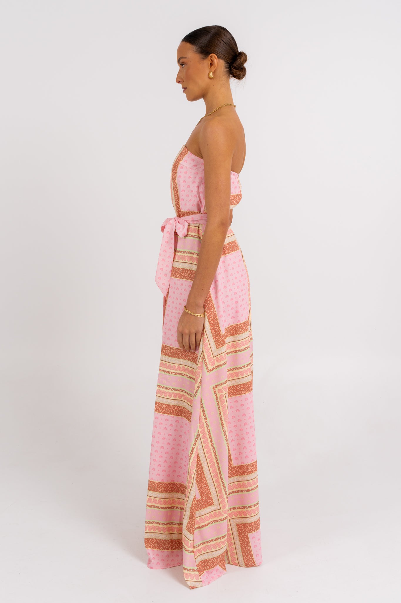 Phoenix Maxi Dress Pink Tile