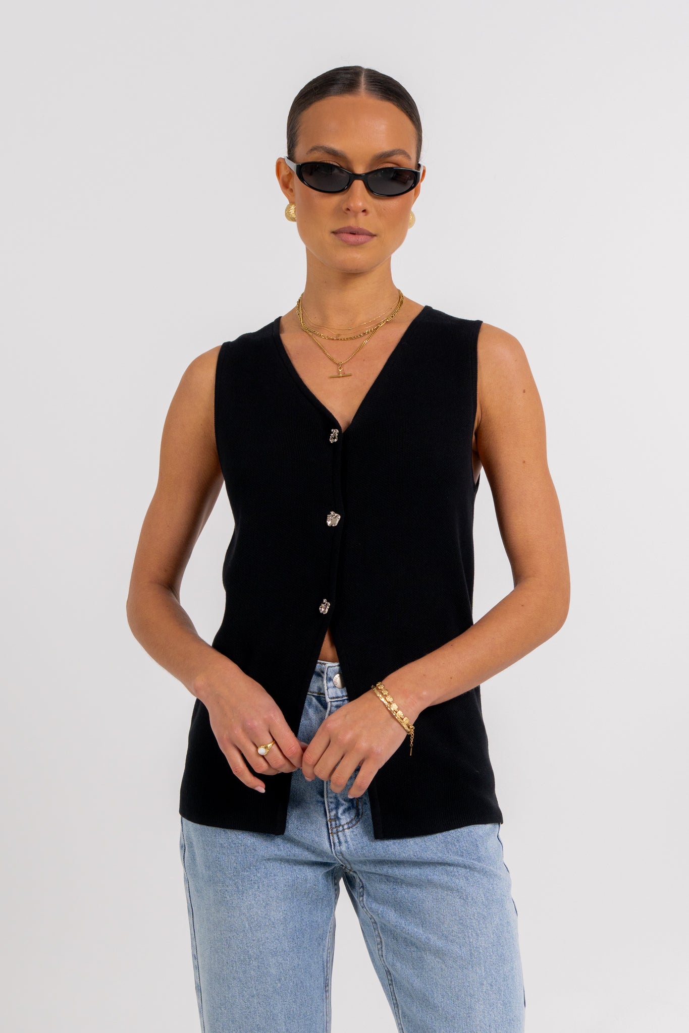 Elena Top Black